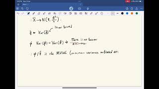 MLEs - Part 5: Rao-Cramer Bound and Efficiency