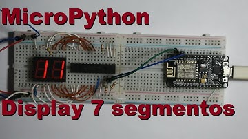 Micropython - Display de 7 segmentos con mcp23017