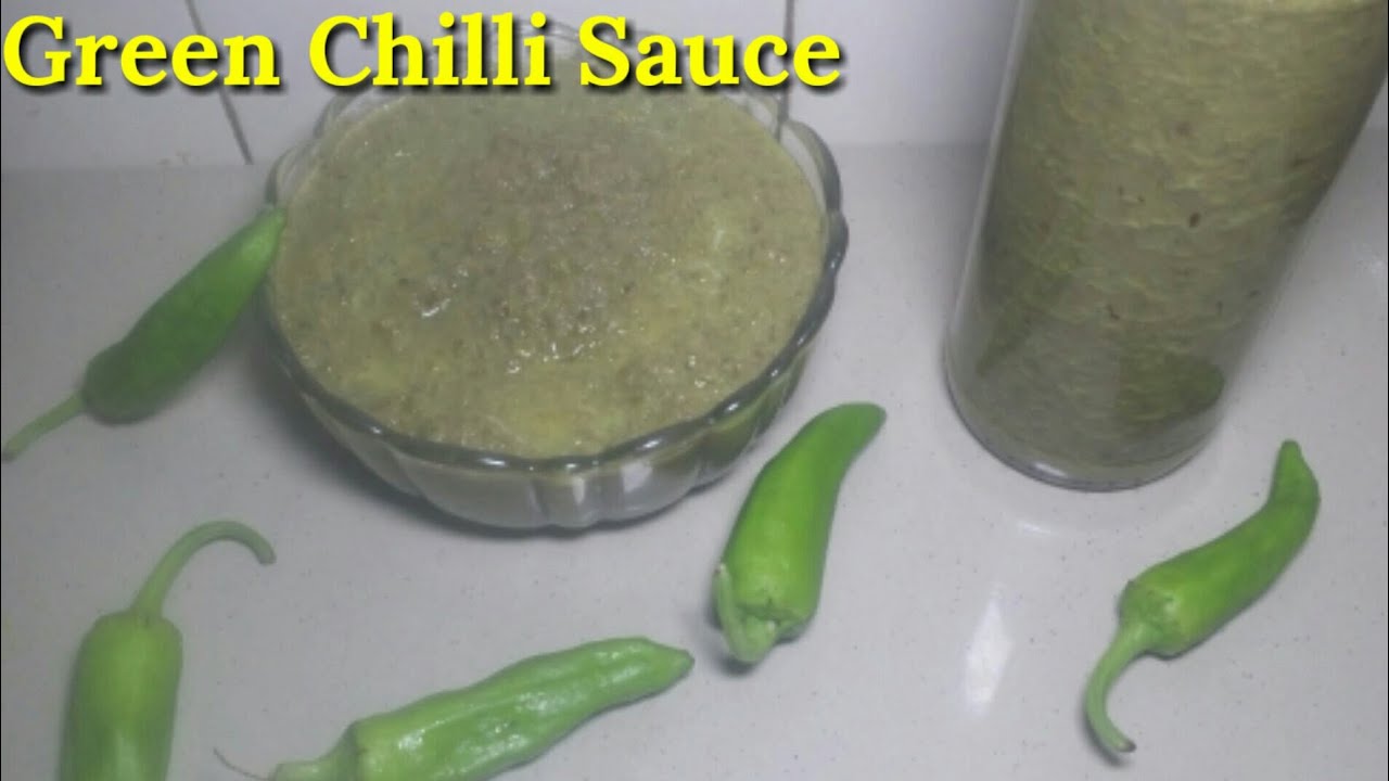 Green chilli sauce Easy way to make green chilli sauce recipe