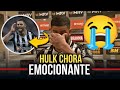 Hulk chora durante entrevista após vitória do Galo