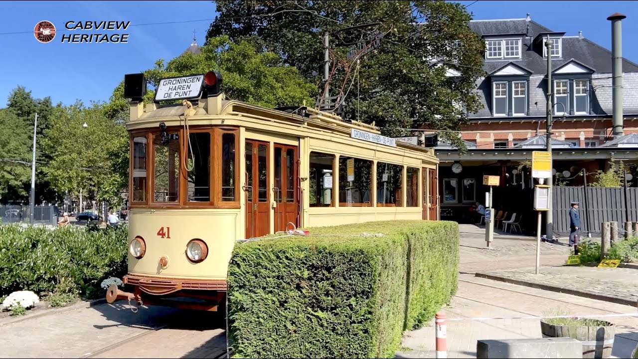 🇳🇱 Cab Ride 1921: Amstelveen - Amsterdam Electrische Museumtramlijn Amsterdam 5/9/2021