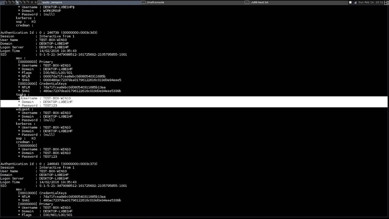 PowerShell Empire Tutorials - Using Mimikatz - YouTube