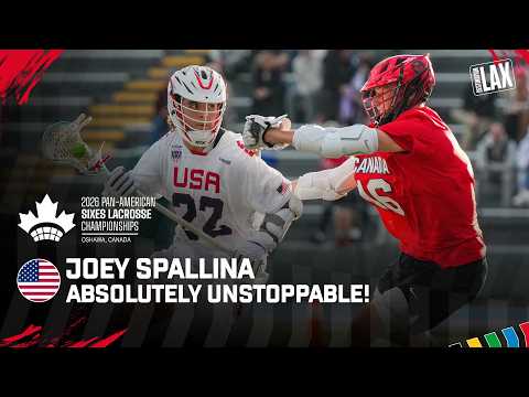 Joey Spallina Was Unstoppable 🔥🇺🇸 | Pan-American Sixes Lacrosse Championships