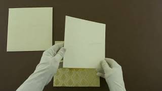 19153 Designer Wedding Card With Shiny Damask Pattern Madhurash Cards