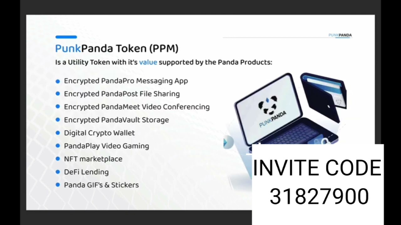 PUNK PANDA  APP EXPLANATION IN ENGLISH,INVITE CODE 31827900,DOWNLOAD APP AT PLAY STORE OR APPLESTORE
