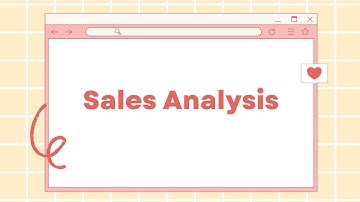 Sales Analysis