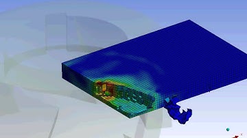 Ansys Workbench explicit dynamics shell end milling of AlSi 1045 example 5