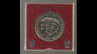 Coin of the Day, Great Britain 1981 Charles u0026 Diana Wedding Commemorative Crown. Episode 293 #coin