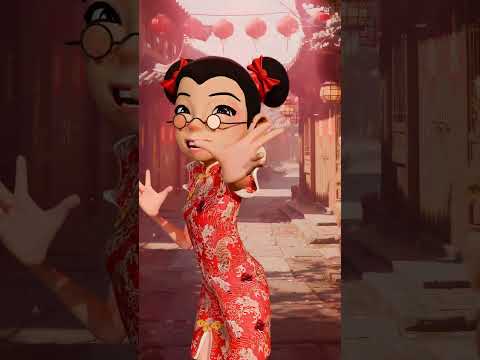 Oko und Lele 🦎 Frohes chinesisches Neujahr! 🐉✨ #shorts #okolele #chinesischesneujahr