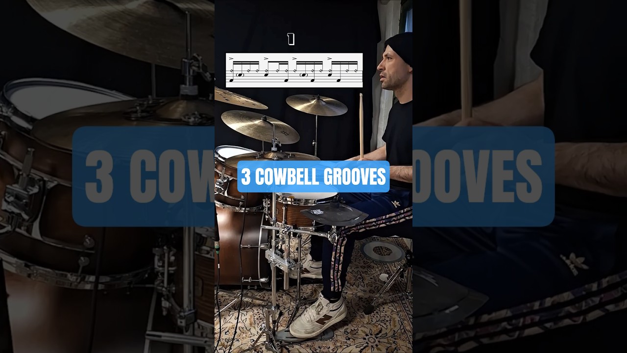 3 Cowbell Grooves in 30 Sec 