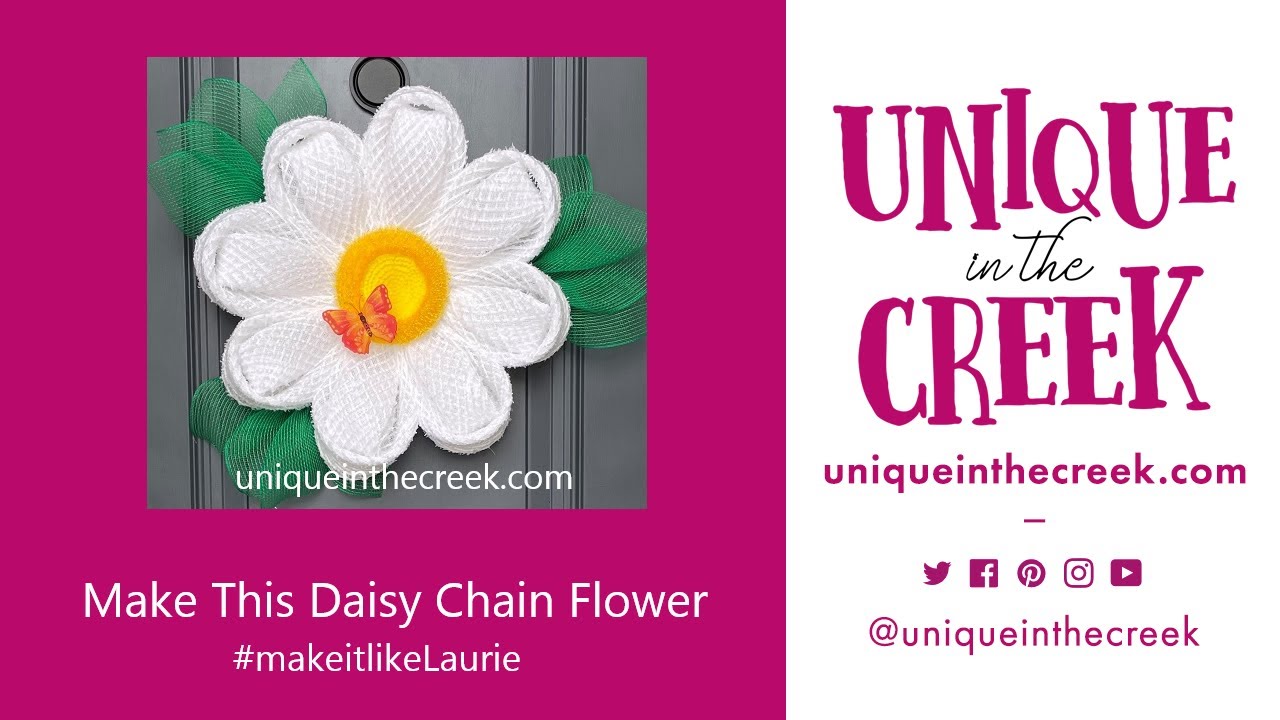 DAISY CHAIN 21” FLOWER USING MESH | UITC SMALL BOARD