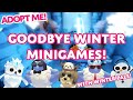 We play the Winter Minigames! ☃️ LAST CHANCE TO SPEND YOUR GINGERBREAD in Adopt Me! on Roblox