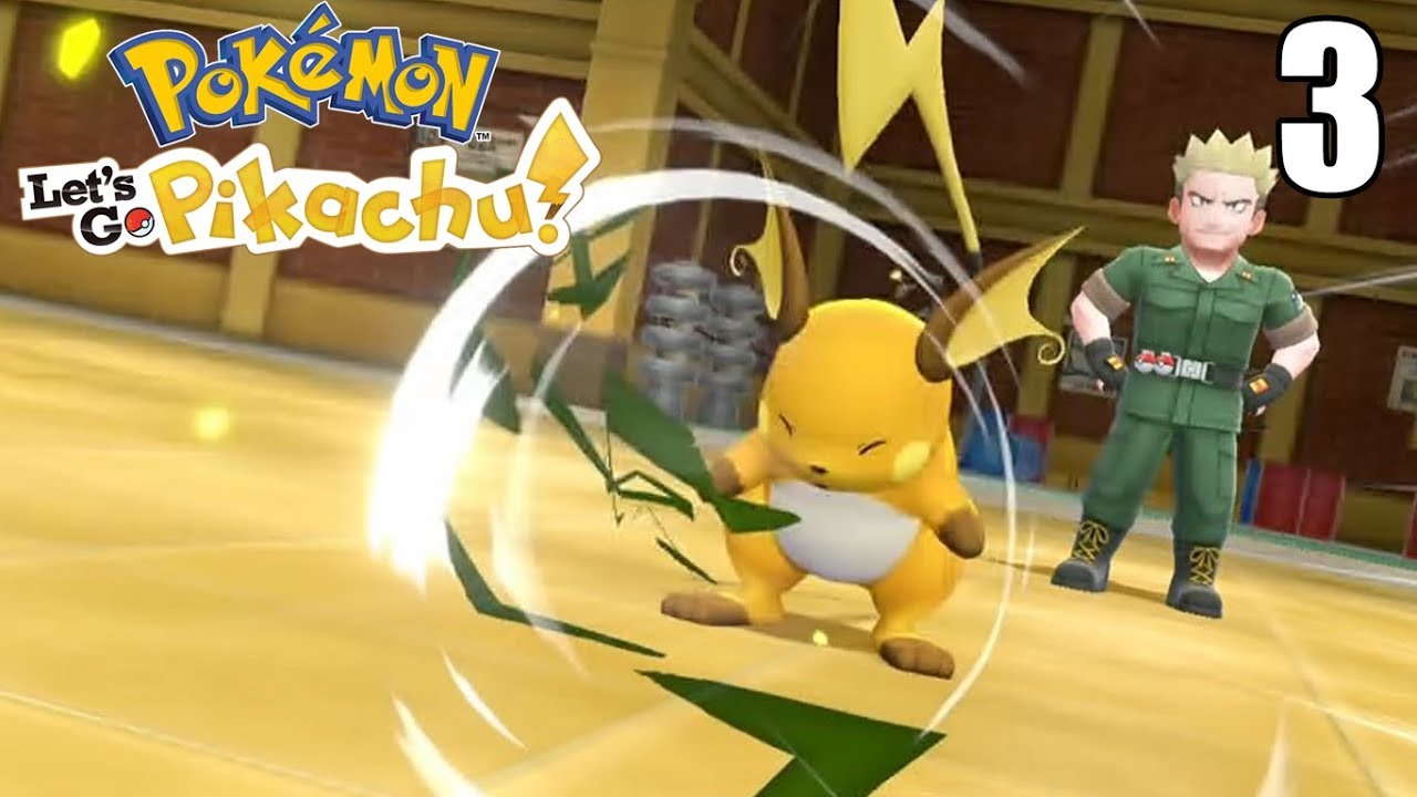 pikachu pokemon TERCER GYM y EL PELÓN DIGLETT DEL TERROR 😨 - Pokémon Let's Go #3 En Español - Nintendo Switch