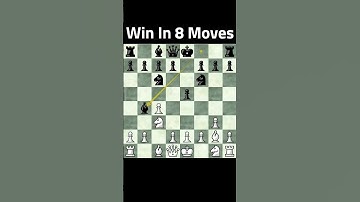 Win in 8 Moves | Double Attack #chess #learnchesstrapin30seconds #chessgame