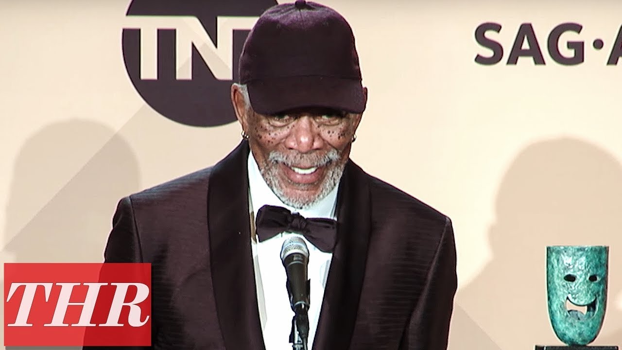 Why Morgan Freeman Stopped Midspeech & Who He Said Hello to During Acceptance | SAG Awards 2018 screen actors guild awards nominations
