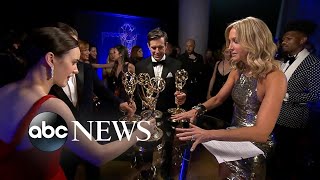 Backstage at the 2018 Emmy Awards