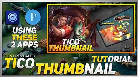 HOW TO MAKE OFFICIAL TICO THUMBNAIL TUTORIAL 🎬 | USING PS TOUCH AND PIXELLAB | FONT REVEALED |