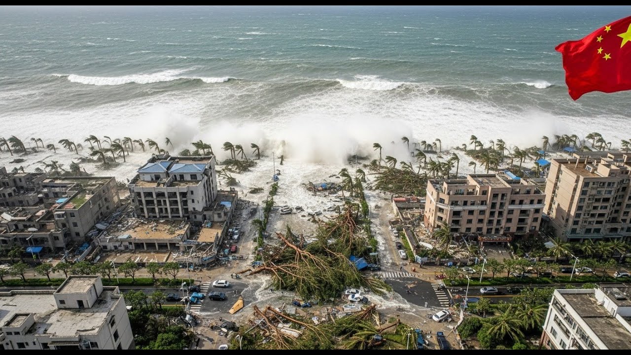 Хайнань опустошен за считанные часы! Супертайфун «Матмо» оставил после себя полные разрушения!