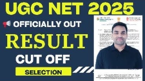 OFFICIALLY OUT || UGC NET RESULT 2024 || UGC NET 2025 RESULT || UGC NET EXAM 2025