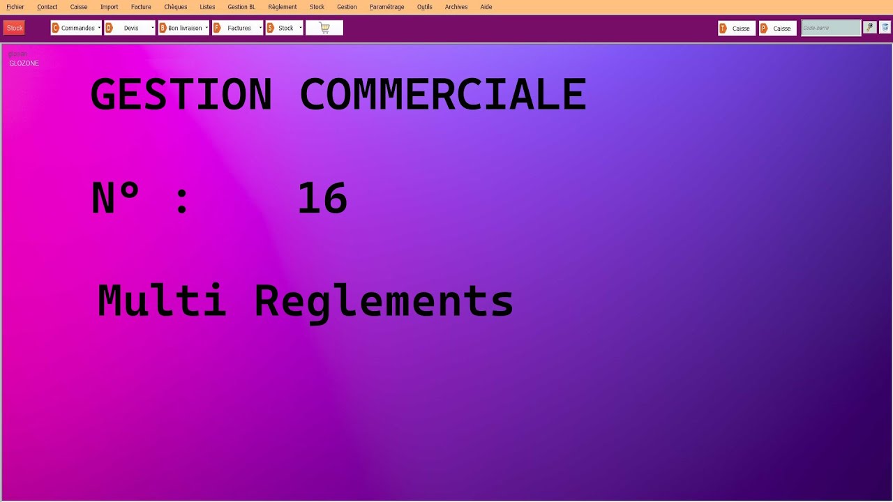 Multi règlements , Dévalidé des règlements , Plusieurs factures et un seul paiement