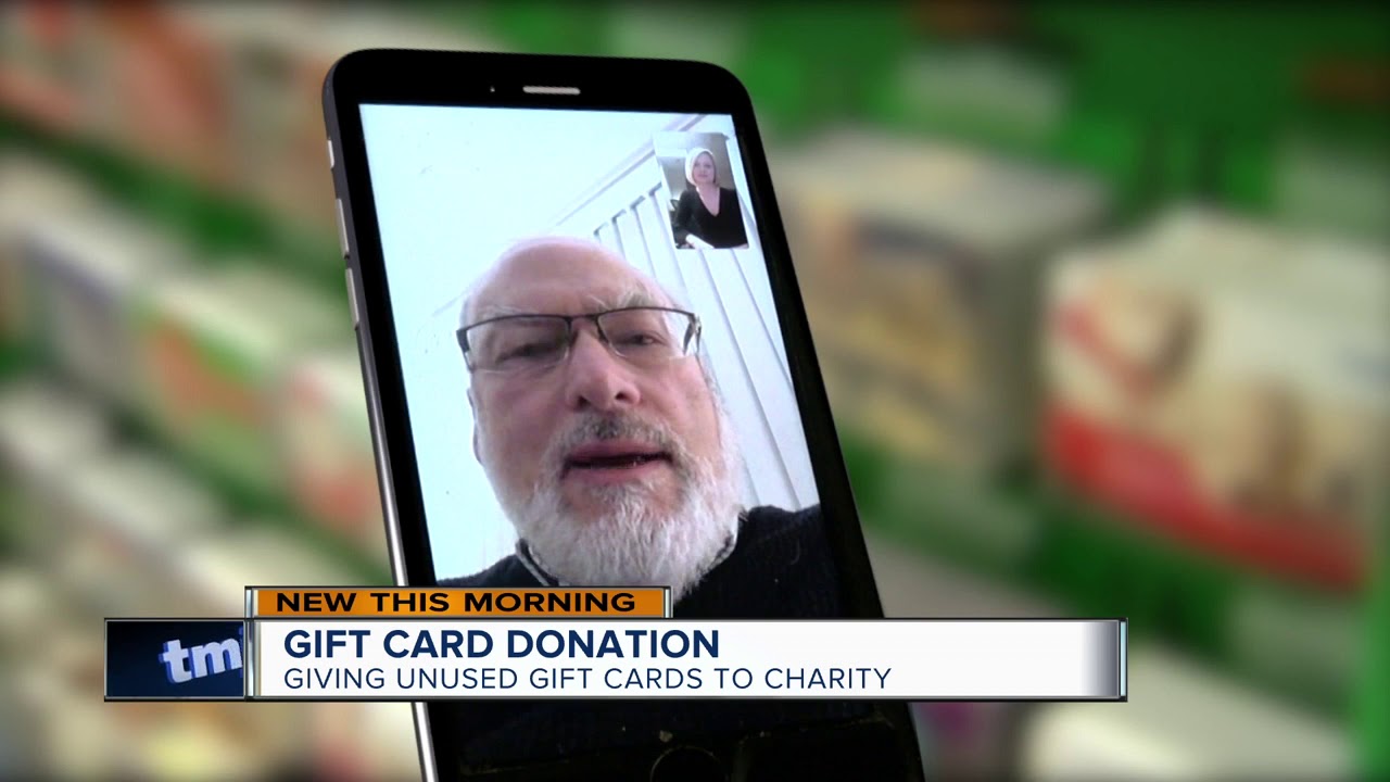 Turn your leftover gift card money into a charity donation - YouTube