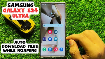 How to Enable/Disable Auto Download Files While Roaming In Messages Samsung Galaxy S24 Ultra