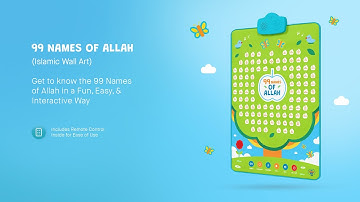 99 Names of Allah Interactive Islamic Wall Art | All Features Explained