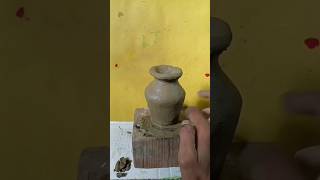 Clay pot making / mitti ka guldasta banaye #guldasta #pot #art