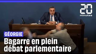 Géorgie : Une bagarre éclate au Parlement lors d’un débat