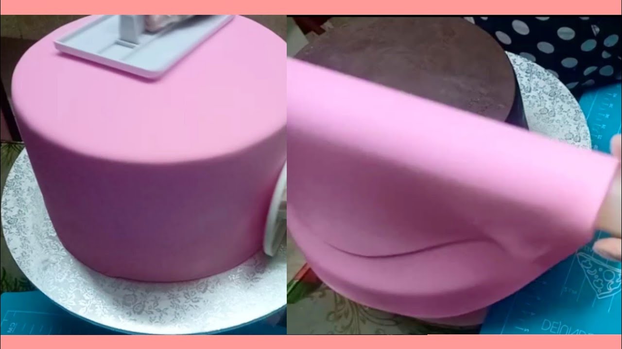 COVERING CAKE WITH FONDANT + BARBIE CAKE DECORATING