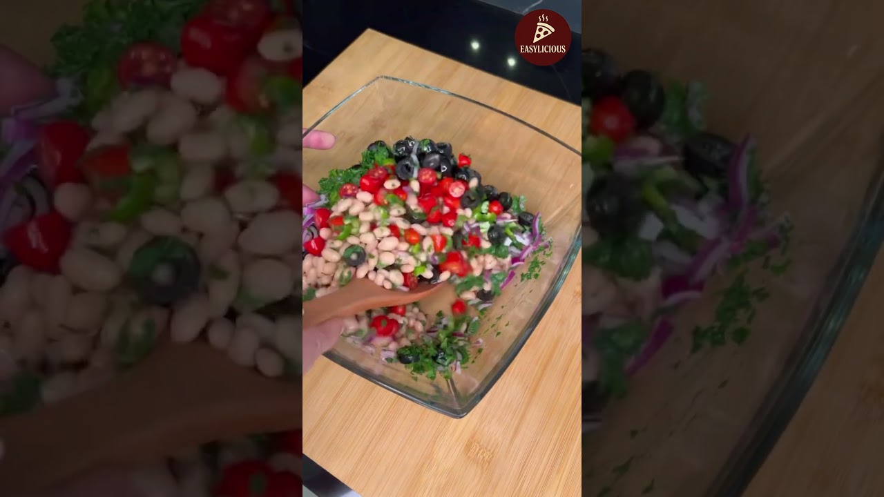 White bean salad🥗fresh,healthy & full of flavor perfect as a side or complete meal😍