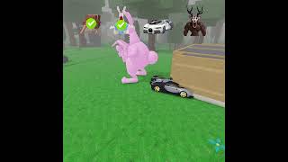 Troll Pink Easter Bunny In 99 Nights #roblox #99nightintheforest
