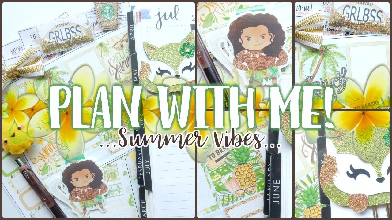Plan with Me! July 24-30 in my Erin Condren Life Planner - YouTube