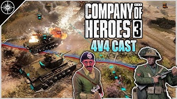 Torch and Run! | 4v4 Red Ball Express | CoH3 Cast 2.0 #25