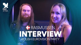 POLISH EUROVISION PARTY: Rasmussen (Denmark 2018) INTERVIEW // ESCXTRA