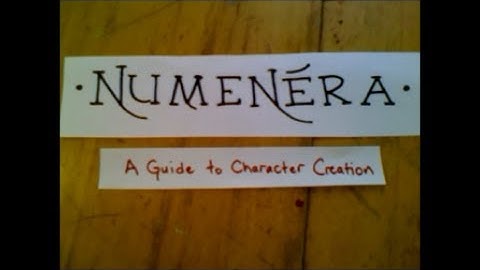 Numenera Character Creation Guide