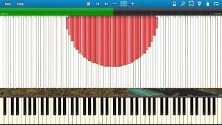 Japan Flag Synthesia midi art
