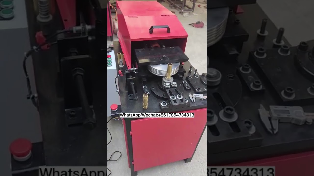 Copper pipe rib pressing machine #machine #automobile #walding #aluminum