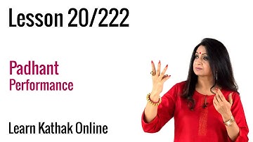 Padhant Performance - How to Perform Padhant (Recitation) | Learn Kathak Online | Lesson 20/222