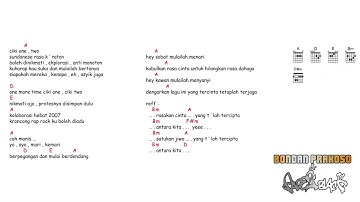 kunci gitar & lirik lagu | Bondan & Fade2Black - keroncong protol
