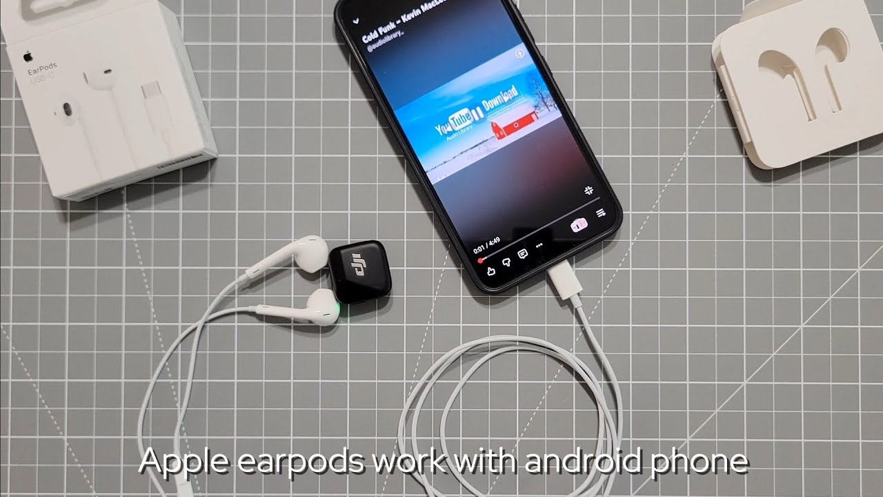 Apple Earpods Work with Android Phone USB-C Earphones - YouTube