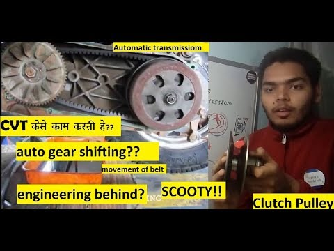 CVT explained in hindi || Activa Belt drive hindi || scooty clutch ...