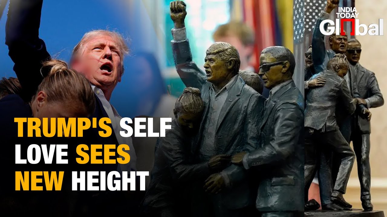 Trump Installs Statue of Assassination Attempt in Oval Office | White ...
