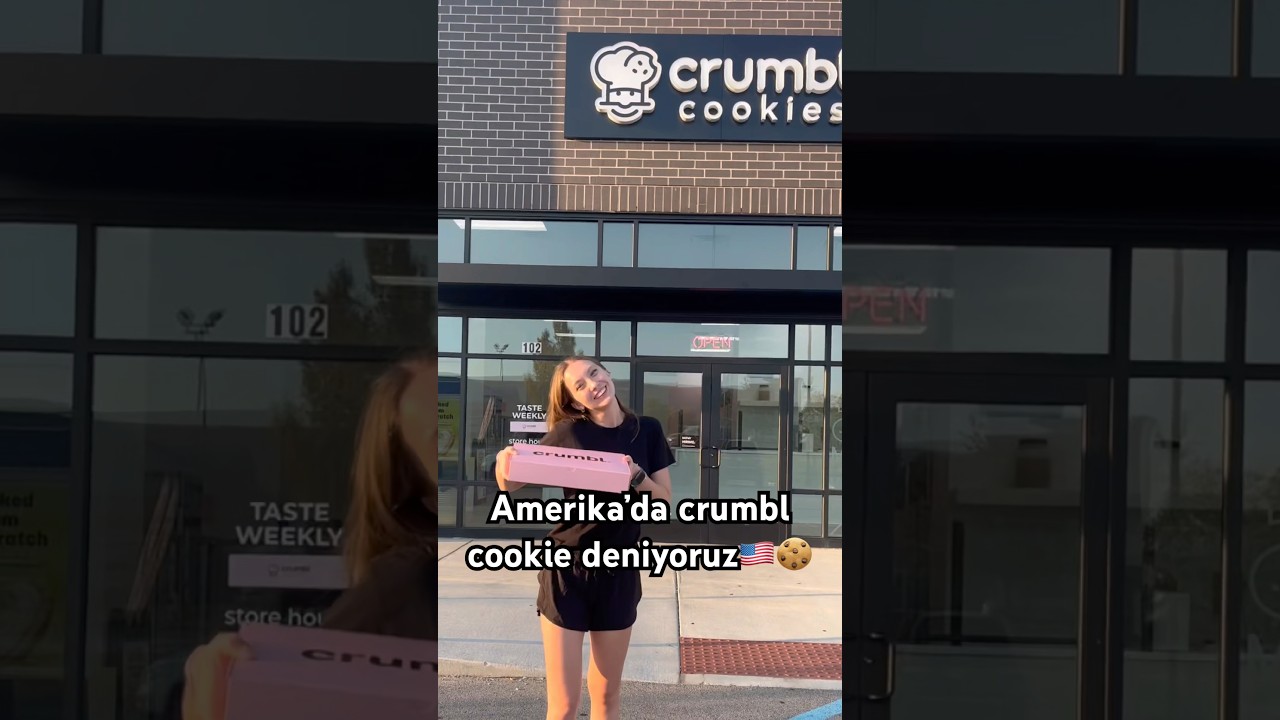 Amerika’da crumbl cookie deniyoruz🍪🇺🇸