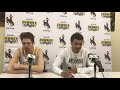 Justin James & Jake Hendricks -- Wyoming men's basketball vs. Air Force postgame