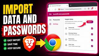 Import Data And Passwords From Chrome To Brave Browser? Import Data And Passwords From Chrome To Brave Browser?