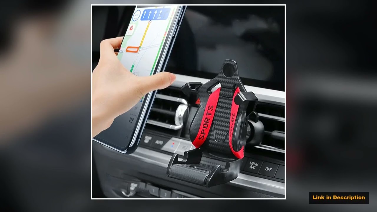 Racing seat design car phone holder Mount stand suction cup smartphone mobile cell support in car