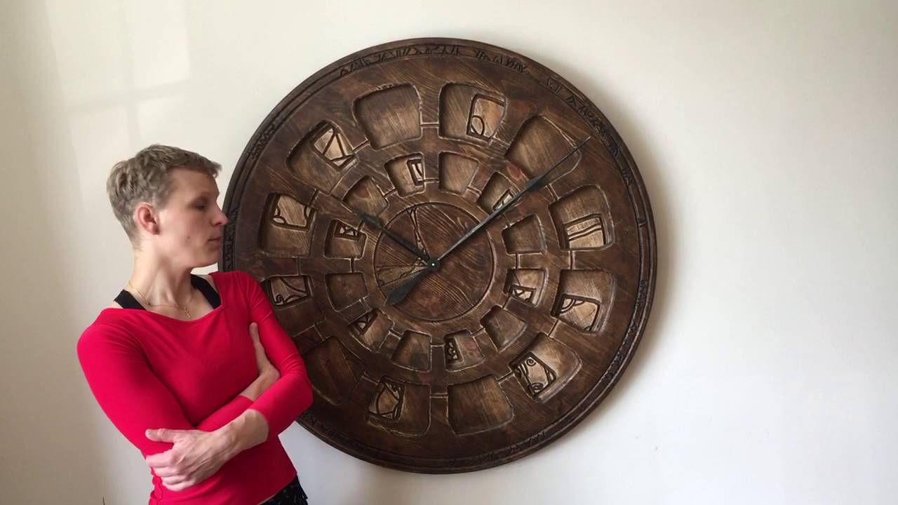 Unique Oversized Designer Wooden Wall Clock You Unique Oversized Designer Wooden Wall Clock