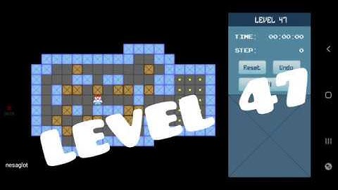 Classic Sokoban Level 47 | without UNDO | Solution 1 - 90