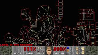 Doom II NRFTL level 6, Inferno of Blood: BFG 9000 - Automap view